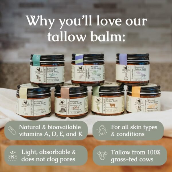 71zfUC5B74L._SL1200_.jpg Handmade Whipped Tallow Balm (Vanilla Orange) - Organic Body Butter with Infused Olive Oil, for Eczema, Rosacea, Baby - 1.3 oz