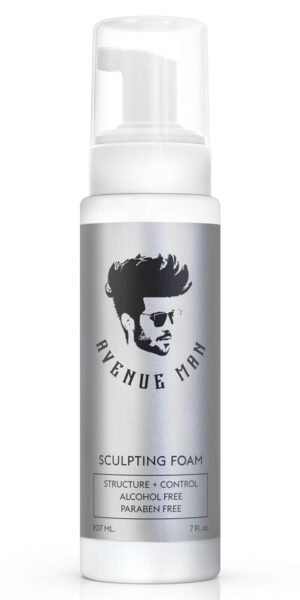 71zkKsqWbiL._SL1500_.jpg Avenue Man Sculpting Foam for Men - 7 Oz - Frizz Control & Firm Hold Hair Mousse for Men - Styling Hair Products - Men’s Mousse for Hair Styling with No Crunch, Clean Texture & Long-Lasting Lift