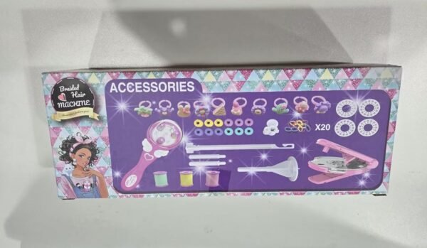 Kids Hair Styling Kit with Multicolor Beads, Hair Braiding Tool, DIY Hair Accessories Set, Ages 8+