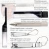 3 Swords Germany - brand quality 10 piece manicure pedicure grooming kit set for professional finger & toe nail care tweezers file clipper fashion leather case in gift box, Made by 3 Swords (01610)