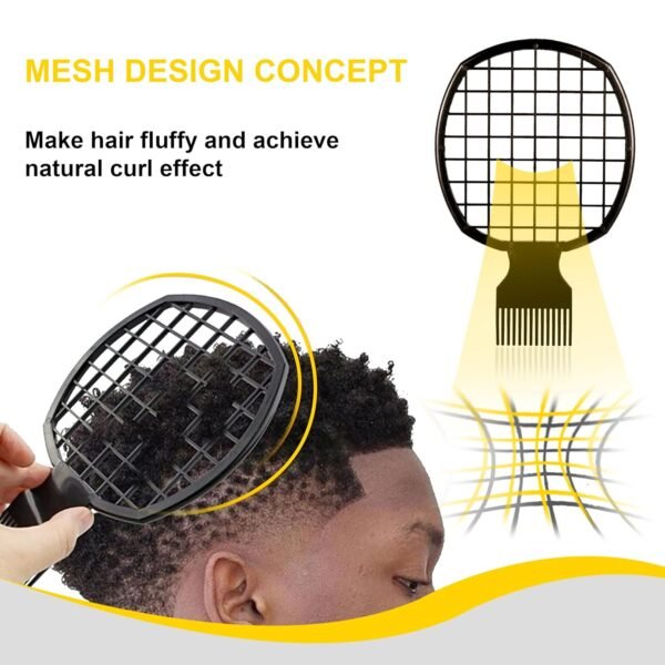 81-FTrE47uL._SL1500_.jpg Selalu Curl Sponge Set with Glove, Metal Brush Pick and Twist Comb for Men and Women