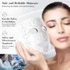Red Light Therapy for Face 4 Modes LED Face Mask Light Therapy with Remote Portable and Rechargeable Multi Light Therapy Mask with Timing Function