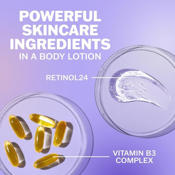 Olay Body Lotion for Women, Smoothing with Retinol Serum, Visibly Smoother Skin, 24hr Moisture & Hydration, Fast Absorbing Formula, Vitamin B3 Complex, For All Skin Types, 17 fl oz