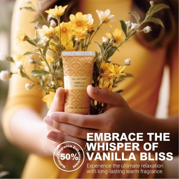 Spa Luxetique Spa Gifts for Women 6pc Vanilla Bath Sets Women Gift With Body Lotion, Shower Gel, Bubble Bath, Hand Cream, Bath and Body Gifts Set, Mothers Day Gifts