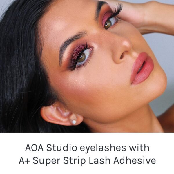 8106sRvG6rL._SL1500_.jpg AOA Studio Eyelash Lash Glue Enhancers 4pcs Strip Lash Adhesive Strong Hold Water Proof Formula No Irritation Latex Free Long Lasing Quick Dry Eyelash Adhesive 0.17oz Each (4 Pack) (Clear)