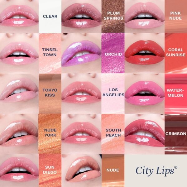 810OIlv764L._SL1500_.jpg City Beauty City Lips Clear - Plumping Lip Gloss - Hydrate & Volumize - High Shine Lip Plumper - Hyaluronic Acid & Peptides Visibly Smooth Lip Wrinkles - Cruelty-Free