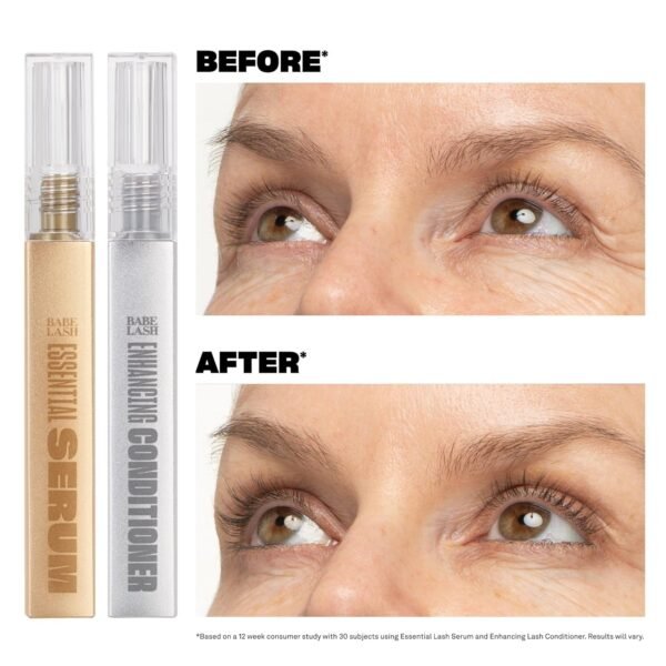 Babe Original Babe Lash Enhancing Conditioner - Conditioning Serum for Eyelashes, with Peptides and Biotin, Promotes Fuller & Thicker Looking Lashes, Companion to Essential Lash Serum