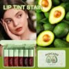 6 Colors Lip Tint Stain Set, Korean Velvet Water Lip Tint, Mini Liquid Lipstick, Moisturizing Natural Korean Lip Gloss Set, Long Lasting, Waterproof, Non-Stick Cup, High Pigment, Lip Color Makeup