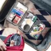 810f3CCPi6L._AC_SL1500_.jpg AURUZA 4 Pack Clear Toiletry Bag, Portable Travel Makeup Pouch with Zipper, TSA Approved Organizer, PVC Cosmetic for Airport Airline Compliant