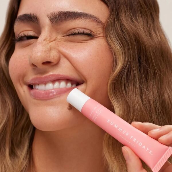810svqoDCvL._SL1500_.jpg Summer Fridays Tinted Lip Butter Balm - Conditioning Vegan Lip Balm for Instant Moisture, Shine & Hydration - Sheer-Tinted, Soothing Skincare - Pink Sugar (.5 Oz)