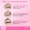 811I5DBbYnL._SL1500_.jpg FANXITON DIY Lash Extension Kit Volume Lash Clusters 40D+50D D Curvature Individual Lashes Lash Clusters Kit Thick Eyelash Extension Kit 280 pcs Thin Band Cluster Lashes Lash Bond and Seal Tweezers