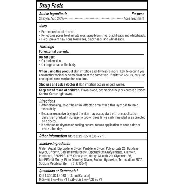 811IGFLHxTL._SL1500_.jpg Paula's Choice CLEAR Anti-Redness Exfoliating Solution, 2% Salicylic Acid Exfoliant, for Mild to Severe Acne & Breakouts, Blackheads and Clogged Pores, Fragrance-Free, 4 Fl. Oz