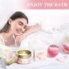 Gifts for Women, Happy Birthday Gifts for Women, Mothers Day Bath and Body Gifts for Woman with Unique Rose Self Care Gift, Home Spa Gift Basket for Mom, Girlfriend, Sister, Female Friends, Coworker
