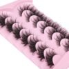 Fox Eye Lashes Wispy Faux Mink Lashes Volume Fairy Cat Eye Lashes That Look Like Extensions Spiky Fake Eyelashes Natural Look