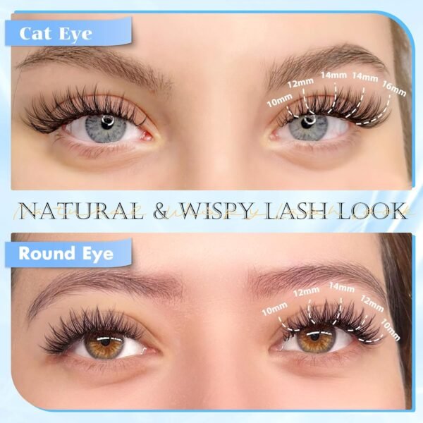 811jXKUl6VL._SL1500_.jpg Natural Lash Clusters Wispy Eyelash Clusters 110 pcs Cluster Eyelash Extensions C Curvature Individual Lashes 10-16 mm Mix Length Natural Look Lashes Clusters with Thin Lash Band