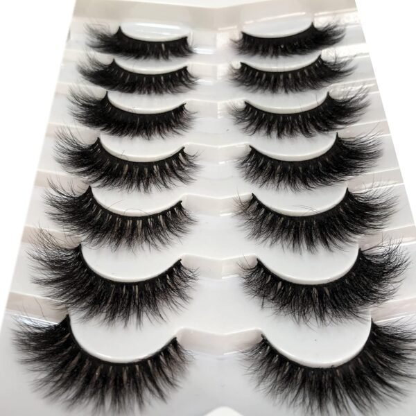 811oUSbRcqS._SL1500_.jpg Pooplunch False Eyelashes Cat Eye Wispy Faux Mink Lashes Pack Fluffy Short Natural Fake Lashes 7 Pairs Multipack