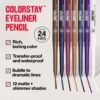 Revlon ColorStay Pencil Waterproof Eyeliner, Smudge-Proof, Eye Makeup with Built-In Sharpener, 201 Black, 2 pack