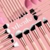 812eGYrWseL._SL1500_.jpg Makeup Brushes Set, Mlemle Professional 26 Pcs Makeup Kit, Include Powder Foundation Concealers Blush Eye shadows 21 Pcs Makeup Brushes and 2 Powder Puff, 3 Makeup Sponge(A01-Pink)