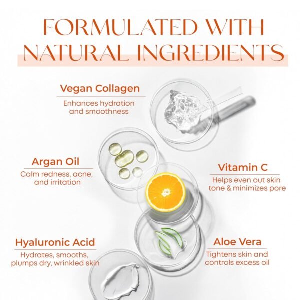 Vitamin C Serum - Dermatologist Tested, Anti-Aging & Dark Spot Remover - Brightening, Clean Beauty, Cruelty-Free, Korean Skincare for Glass Skin, All Skin Types - 1.69 Fl. oz