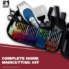 Wahl Clipper USA Color Pro Complete Haircutting Kit with Easy Color Coded Guide Combs - Corded Clipper for Hair Clipping & Grooming Men, Women, & Children - Model 79300-1001M