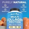 813JEUNn4L._AC_SL1500_.jpg Nutrivein Premium Multi Collagen Pills 2250 mg - 180 Easy-to-Swallow Collagen Capsules: Type I, II, III, V, X Hydrolyzed Protein Peptides for Women and Men - Aging, Joints, Hair, Skin, Bones, & Nails