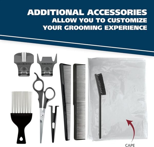 Wahl Clipper USA Color Pro Complete Haircutting Kit with Easy Color Coded Guide Combs - Corded Clipper for Hair Clipping & Grooming Men, Women, & Children - Model 79300-1001M