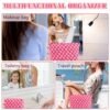 813w7Ov141L._SL1500_.jpg ZLFSRQ 3Pcs Checkered Makeup Bag for Women Large Small Checkered Cosmetic Bag Set Cute Aesthetic Pink Makeup Pouch for Purse Travel Toiletry Bags Preppy Pencil Bags Zipper Skincare Storage Organizer