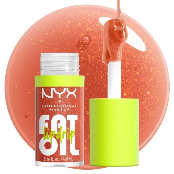8142OZQ4OfL._SL1500_.jpg NYX PROFESSIONAL MAKEUP Fat Oil Lip Drip, Moisturizing Lip Oil Gloss, Vegan Tinted Formula, Up to 12 HR Hydration - Follow Back (Shimmering Warm Nude)