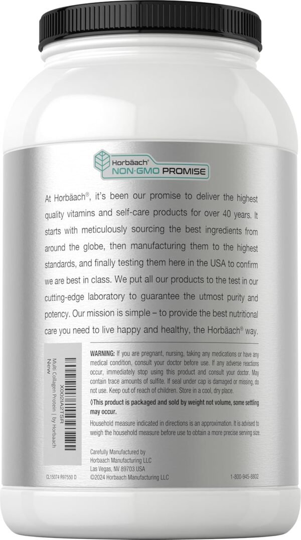 814MAFln6QL._AC_SL1500_.jpg Horbaach Multi Collagen Protein Powder 32 oz | Type I, II, III, V, X | Hydrolyzed Collagen Peptides | Keto & Paleo Friendly | Unflavored & Gluten Free