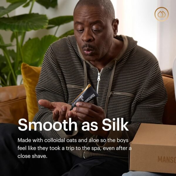 MANSCAPED® Crop Soother™ Groin Grooming Aftershave Lotion - Infused with Aloe, Colloidal Oats, Shea, Cocoa Seed Butter, Safflower Oil for Soothing & Relief