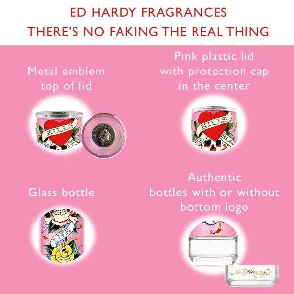 Ed Hardy Women's Perfume Fragrance by Christian Audigier, Eau De Parfum, 3.4 Fl Oz