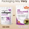 VEV Multi Collagen Peptides Powder, 1 lb – Type I, II, III, V, X, Hydrolyzed Collagen, Hyaluronic Acid Power, Biotin, Vitamin C, Supports Skin, Unflavored, Dissolves Easily (Packaging May Vary)