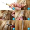 815jztXopqL._SL1500_.jpg Hair Tinsel Kit, Fairy Tinsel Hair Extensions With Tool 2760 Strands 12 Colors Holographic Heat Resistant Sparkling Hair Glitter for Christmas New Year Party (48 Inch)