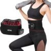 Cordless Red Light Therapy Belt: 5200mAh Rechargeable Infrared Light Therapy for Body with Heating Vibration, FSA HSA Eligible, for Back, Waist, Shoulder Pain Relief, Portable Gift for Women Men