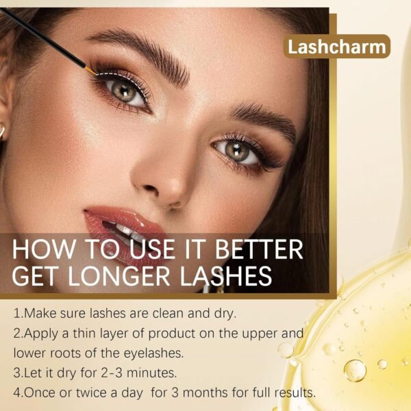 Eyelash growth serum and thickness 5mL,Eyelash serum to Grow lashes-Volumizing Lash Serum for Eyelash Growth Longer-Thicker Enhancing With Natural Formula,Vegan & Cruelty-Free for Sensitive Eyes