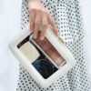 816OrW54dL._AC_SL1500_.jpg Aveniee Clear Makeup Bag Organizer, Travel Toiletry Bag Cosmetic Case for Women, Portable Make Up Skincare Pouch Car Organizer Bag with Zippers for Essentials,White