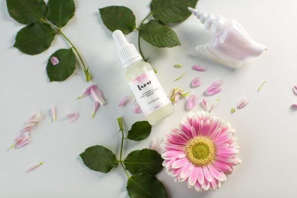 Vitamin C Hyaluronic Acid Serum by Lunar Glow. A Natural Anti Ageing Serum For Your Face & Skin. 1 fl.oz - 30ml.