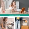 8179rmE4-EL._AC_SL1500_.jpg BAGSMART Travel Makeup Bag, Make Up Bag with Multiple Compartments for Organizer, Durable & Compact Cosmetic Organizer for Women for Travel Accessories (Beige)