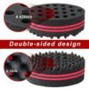 3Pcs Hair Styling Set for All - Curl Brush, Twist Sponge for Textured Hair with Metal Pick