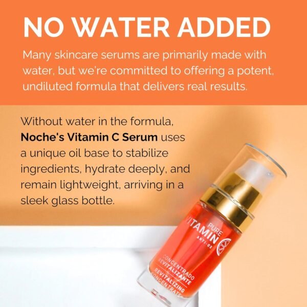 Noche Y Dia Vitamin C Serum for Mature Skin - Made in Spain - Anti Aging Formula Hydrates, Moisturizes, Firms - Targets Sun Spots, Fine Lines, Wrinkles - 30mL (1 fl oz)