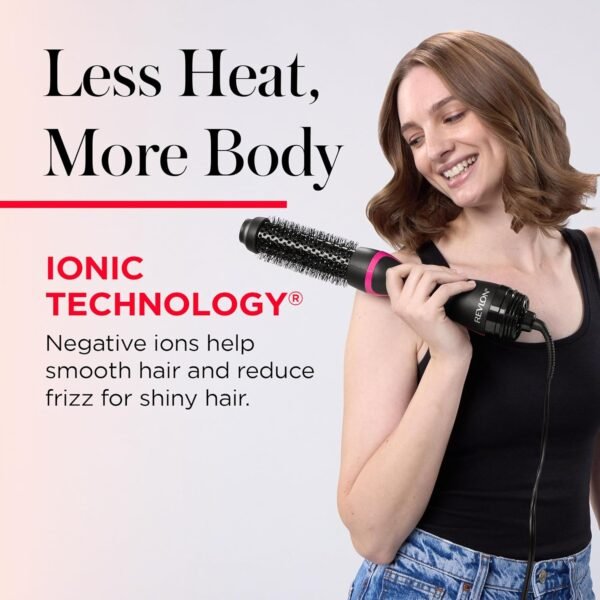 817tHC3ep9L._SL1500_.jpg REVLON One-Step Hair Dryer and Styler - Root Booster Round Brush for Styling, Dryer Brush for Fast and Easy Salon-Quality Blowout, More Shine and Less Frizz (1-1/2 in)