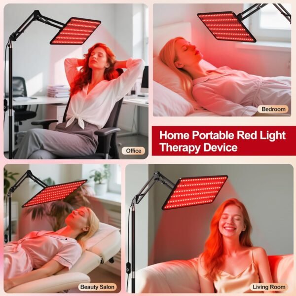 818RkTBaTOL._AC_SL1500_.jpg Morfone Red Light Therapy for Face and Body, 660nm 850nm 940nm 3 in 1 Red Infrared Light Therapy Lamp with Stand with Large Panel, Therapy Device at Home, Gifts for Women