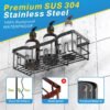 818skQ8tA2L._AC_SL1500_.jpg Adhesive Shower Caddy, 5 Pack Rustproof Stainless Steel Bath Organizers With Large Capacity, No Drilling Shelves for Bathroom Storage & Home Decor