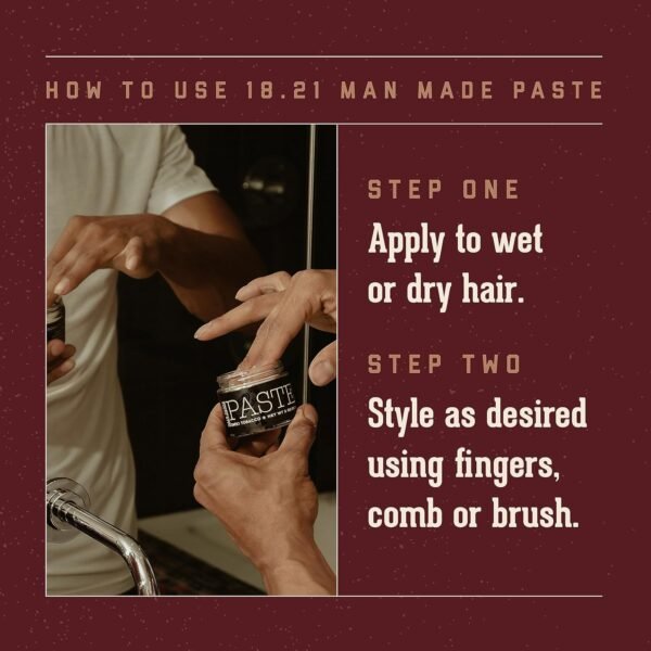 18.21 Man Made Original Sweet Tobacco Hair Styling Premium Products for Supreme Long Lasting Hold and Finish