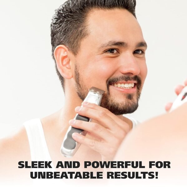 818umoAa48L._SL1500_.jpg Wahl Groomsman Rechargeable Beard Trimmer kit for Mustaches, Nose Hair, and Light Detailing and Grooming with Bonus Wet/Dry Battery Nose Trimmer – Model 5622v