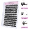 819FkanTU7L._SL1500_.jpg Cluster Lashes 240pcs 40D DIY Eyelash Extension D Curl Long Individual Lashes Mixed Tray Faux Mink Lash Clusters Extensions 0.07 0.10 Black (40D-0.07D-9-16mm)