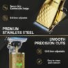FADEKING® Professional Hair Clippers for Men - Cordless Hair Clippers, LCD Display Barber Clippers for Hair Cutting & Mens Grooming with Travel Case (Gold+Bronze)