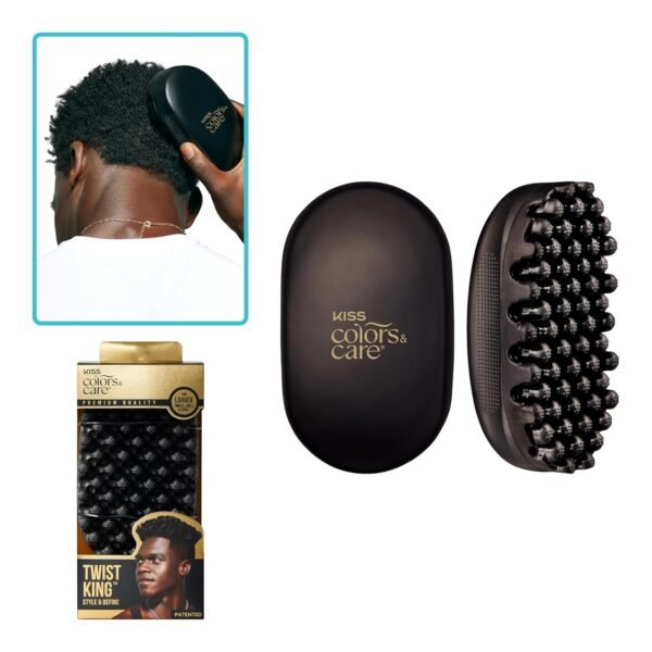 81AC92LCNbL._SL1500_.jpg KISS Colors & Care Twist King - Premium Twist Tool, Long-Lasting Durable, 2X Longevity, Defines Twists, Professional Quality, Quick & Easy Styling, Washable, Black, 0.53 pounds (KTWS04)