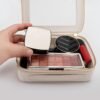 81AJX4Z7RtL._AC_SL1500_.jpg Aveniee Clear Makeup Bag Organizer, Travel Toiletry Bag Cosmetic Case for Women, Portable Make Up Skincare Pouch Car Organizer Bag with Zippers for Essentials,White