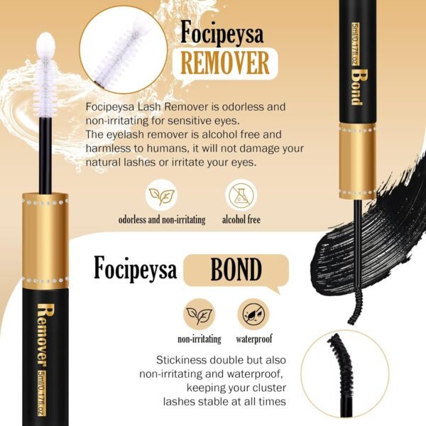 81B8cebGYML._SL1500_.jpg Focipeysa Lash Extension Kit Thick Eyelash Extension Kit 10-18mm Volume Lash Clusters 200D Individual Eyelashes Kit with Lash Bond, Lash Remover, Lash Applicator, DIY Lashes Extension